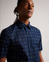 <P>Ss Paper Boat Print Shirt</P>